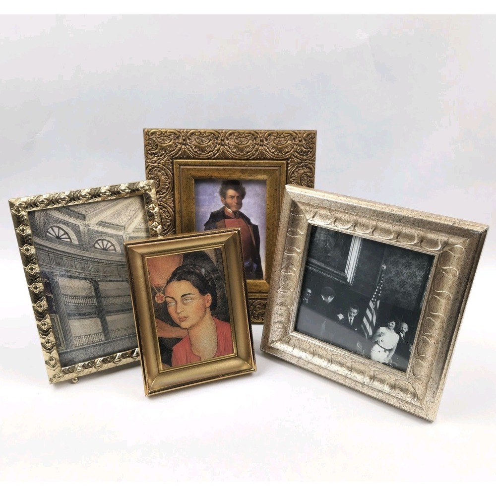 Vintage‎ to Modern Photo Frames Lot, Varying Finishes & Sizes